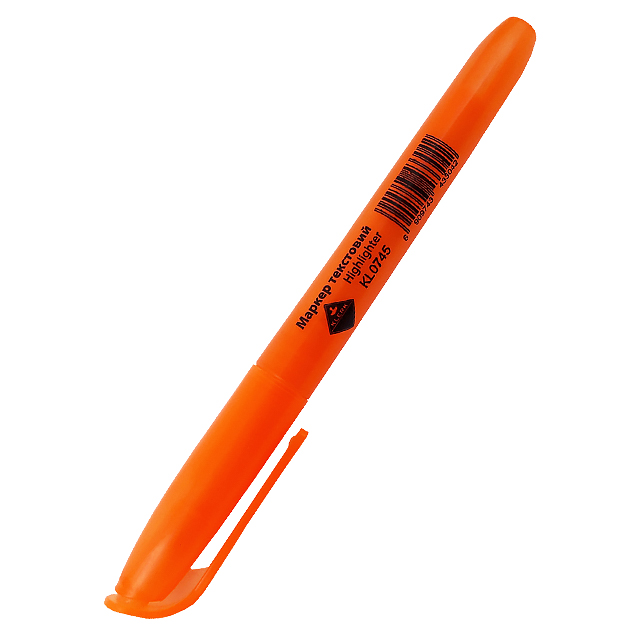 Текстовий маркер Klerk 1-4 мм помаранчевий