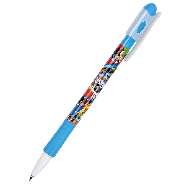 Ручка масляна Kite Hot Wheels 0,7 мм синя