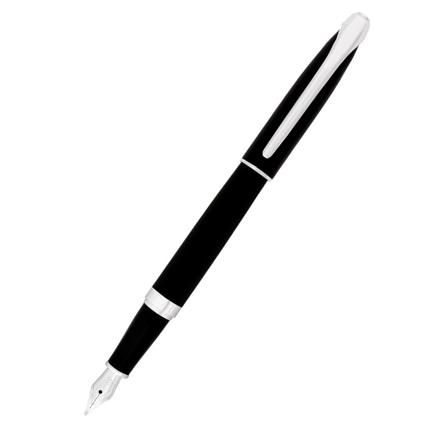 Ручка перова Optima Cabinet Geneva корпус чорний з хромом в подарунковому футлярі