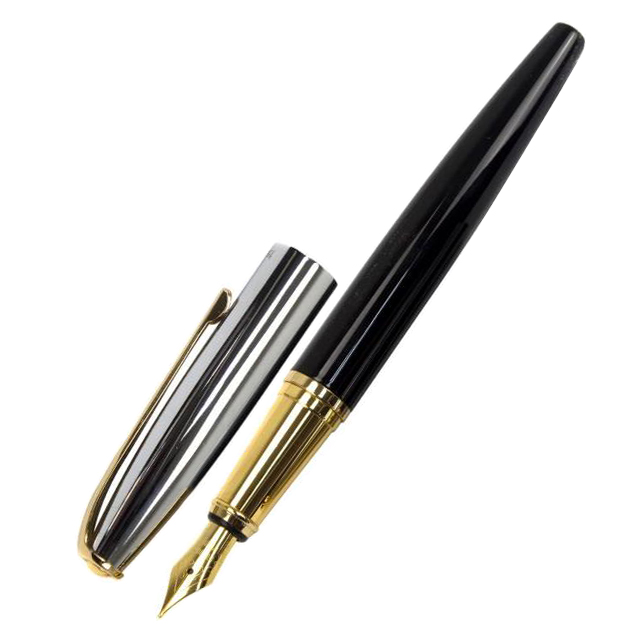 Ручка перова Optima Cabinet Miracle корпус чорний з хромом в подарунковому футлярі