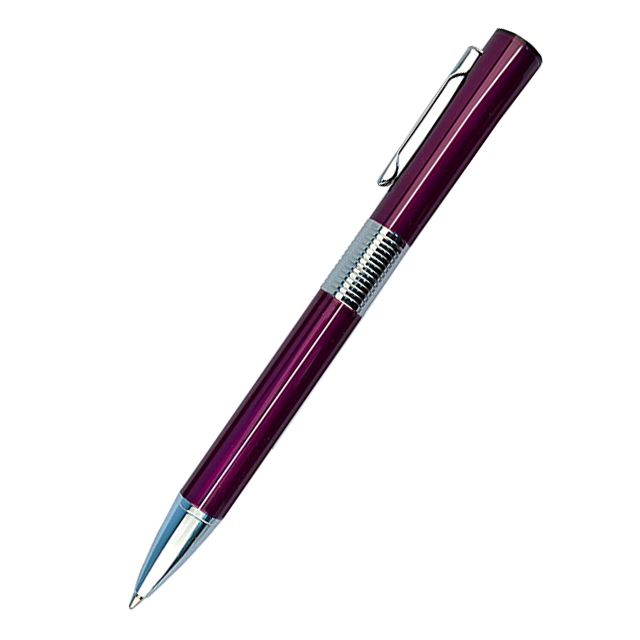Ручка кулькова Optima Cabinet Venice синя корпус фіолетовий в подарунковому футлярі