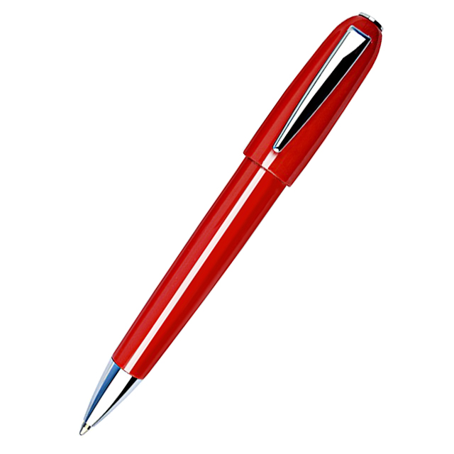 Ручка кулькова Optima Cabinet Monica синя корпус червоний в подарунковому футлярі