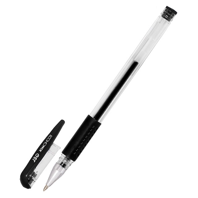Ручка гелева EconoMix Gel 0,5 мм чорна