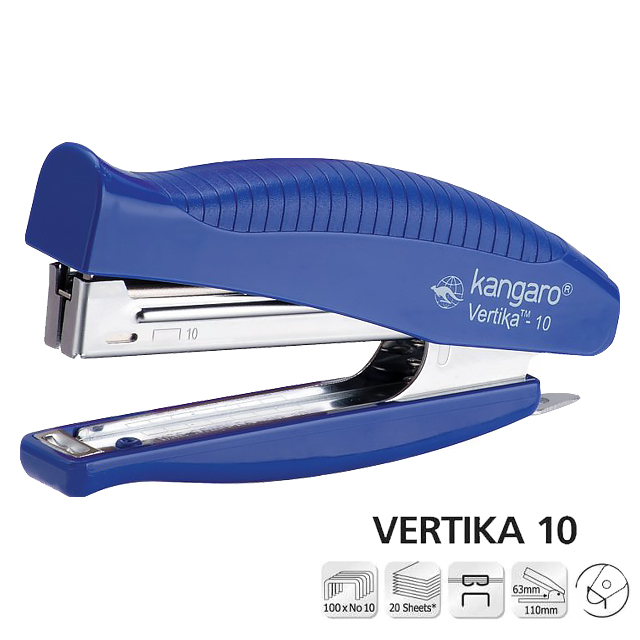 Степлер Kangaro Vertika-10 №10 20 аркушів колір в асортименті