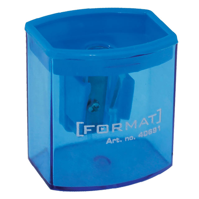 Чинка Format з контейнером прямокутна колір в асортименті