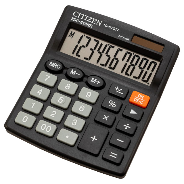 Калькулятор Citizen 10 розрядний (SDC-810NR)