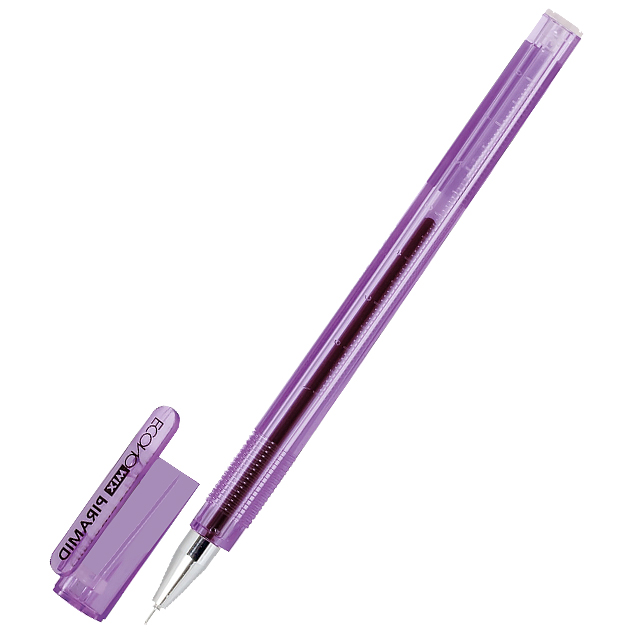 Ручка гелева EconoMix Piramid 0,5 мм фіолетова