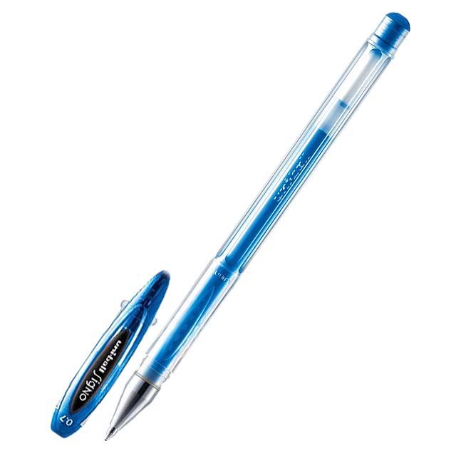 Ручка гелева Uni-ball Singo UM-120 0,7 мм синя