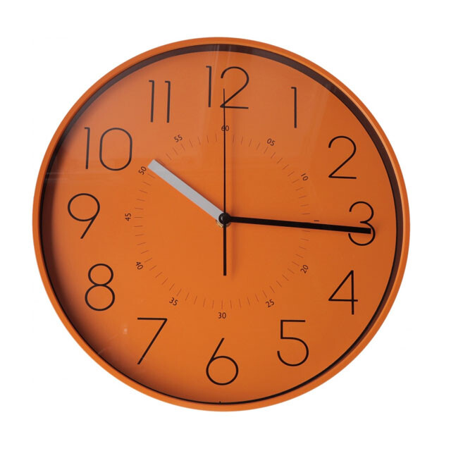 Настінний годинник Optima Flash круглий помаранчевий (О52096)