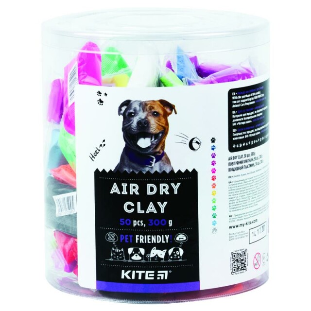 Пластилін повітряний Kite Dogs Песик 6 г в асортименті (4063276135995)