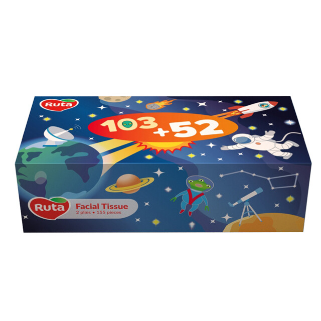 Серветки гігієнічні Ruta Kids 2-шарові у брикеті 155шт (4820202893608)