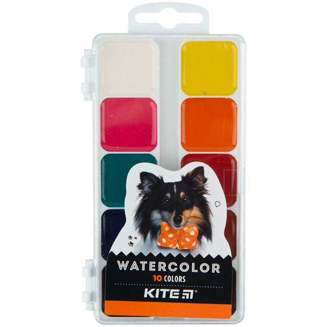 Фарби акварельні Kite Dogs Песики 10 кольорів (4063276146922)