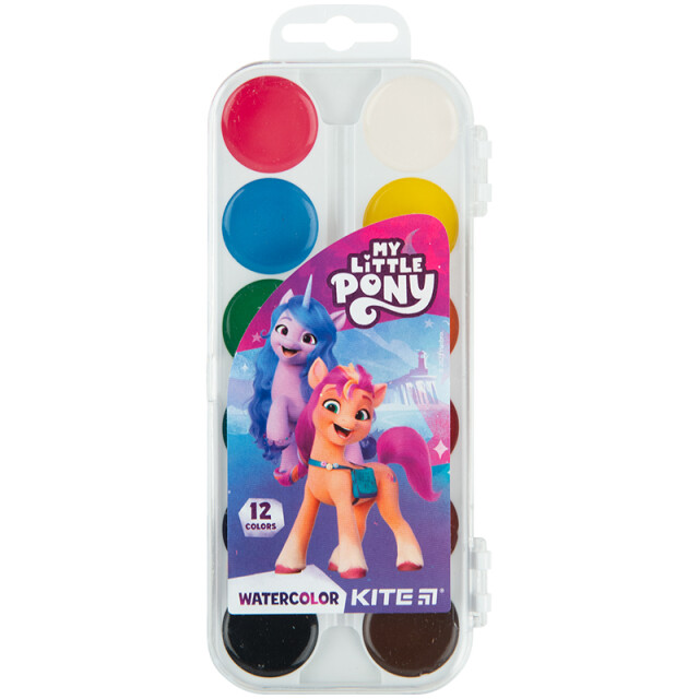 Фарби акварельні Kite Little Pony Маленькі Поні 12 кольорів (4063276146328)