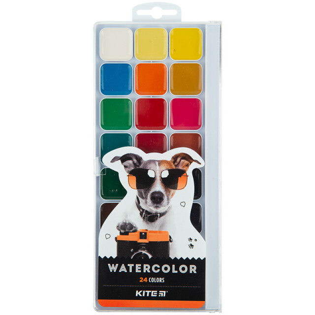 Фарби акварельні Kite Dogs Песики 24 кольори (4063276146946)