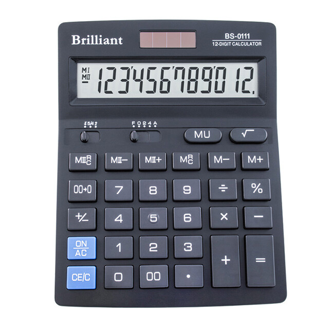 Калькулятор Brilliant 12 розрядний (BS-0111)