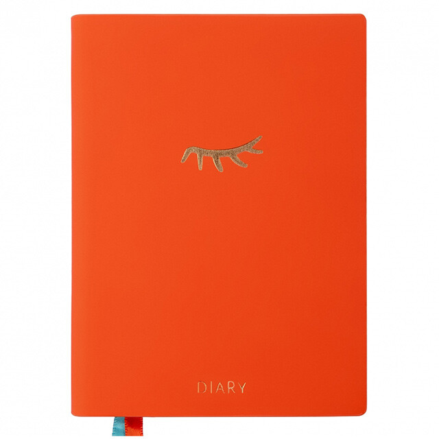 Щоденник недатований Yes Felice "Око" А6 320арк помаранчевий зі зрізом в тон обкладинки (5056574400352)