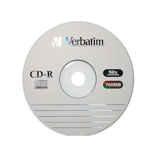 Диск CD-R Verbatim ExtraProtection 52x 700Mb 80хв без упаковки