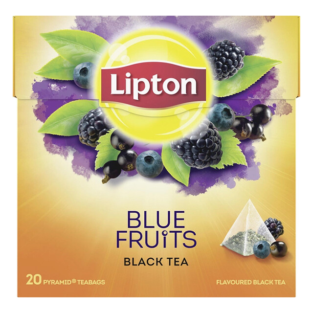Чай Ліптон ф/п 20х1.8г в пірамідках Blue Fruits Tea (7310390855122)