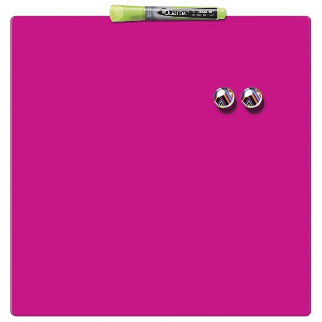 Дошка Quartet магнітно-маркерна 36х36см рожева + маркер і 2 магніти