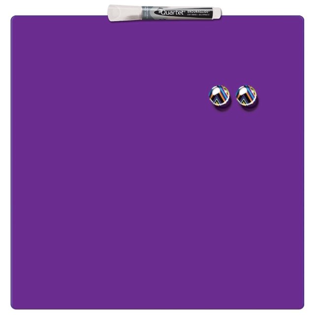 Дошка Quartet магнітно-маркерна 36х36см фіолетова + маркер і 2 магніти